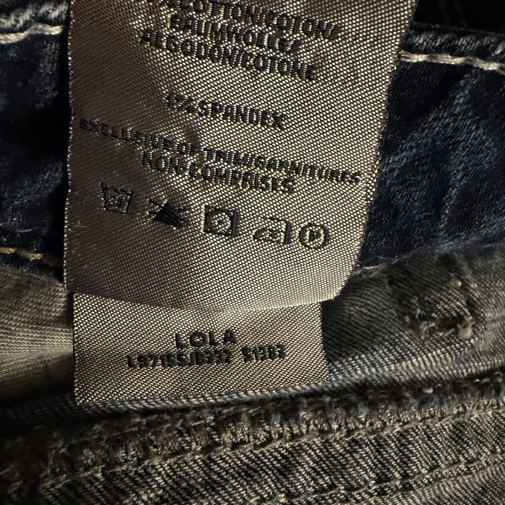 Silver Jeans Women 32 x 31 Blue Lola Straight Mid Rise Stretch Bootcut - Picture 13 of 14